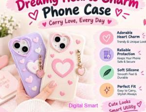 How Does CB Fusion’s Dreamy Hearts Charm Phone Case Add Style?